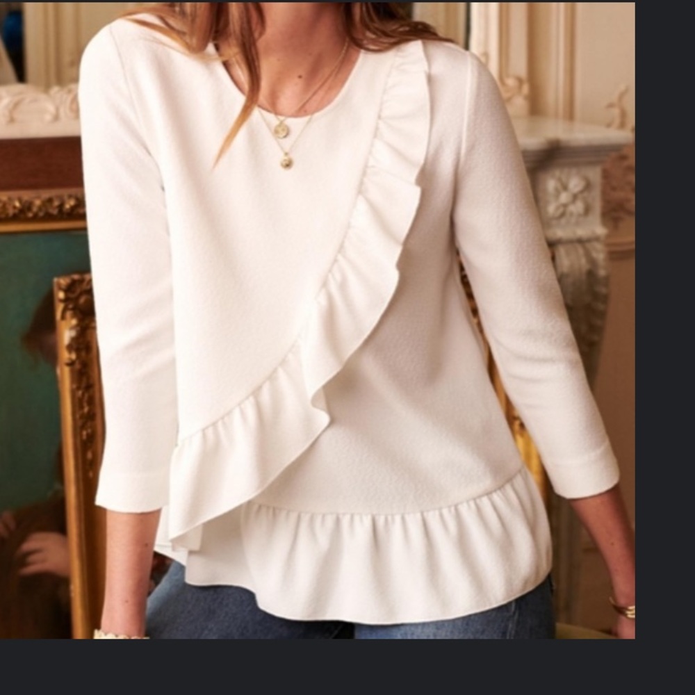 Sezane Jerry Blouse - white